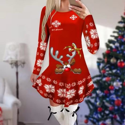 Vestido Navidad Festivo Mujer - Vestiria