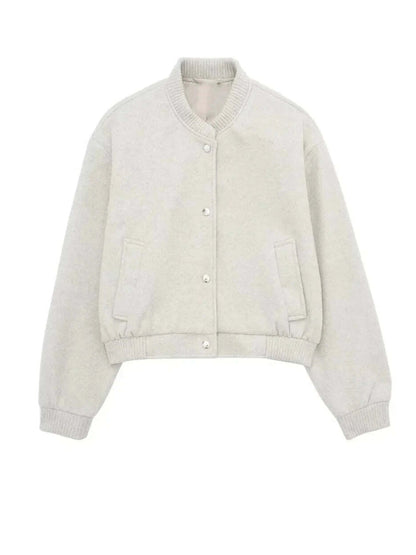 Chaqueta bomber femenina ligera moda