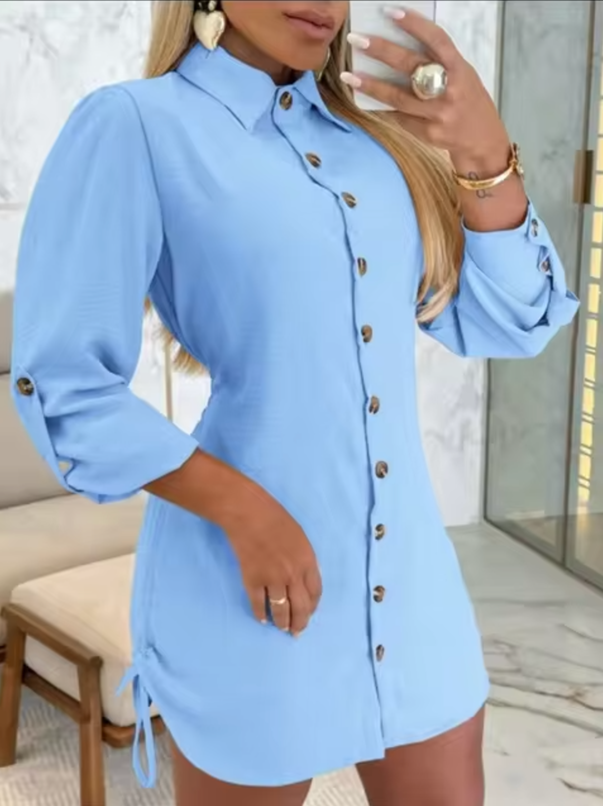 Vestido Camisero Chic Mujer