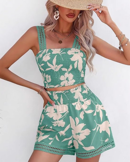Conjunto Floral Verano Mujer