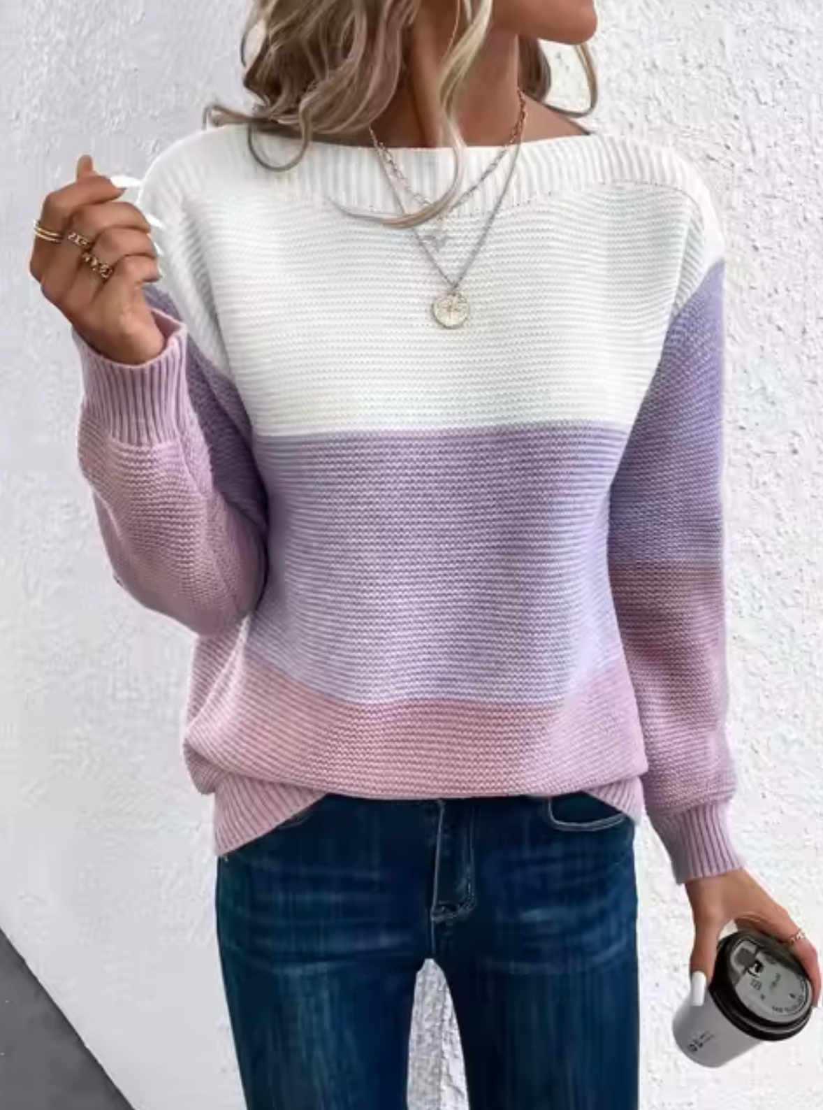 Jerséis Mujer Tricolor Cálido Invierno