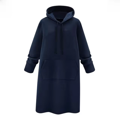 Vestido Capucha Mujer Algodón Cómodo