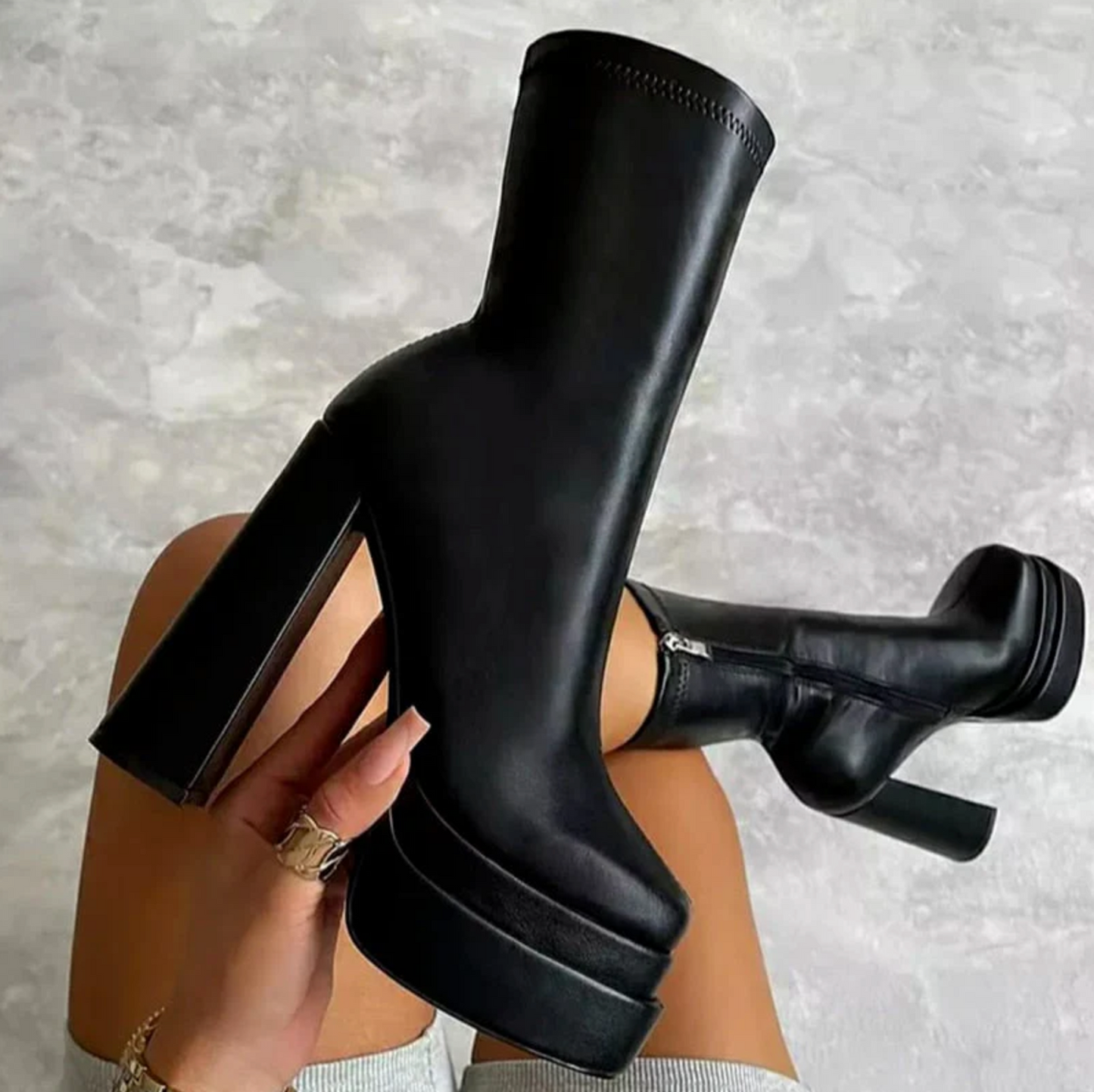 Botas Mujer Piel Tacón Alto