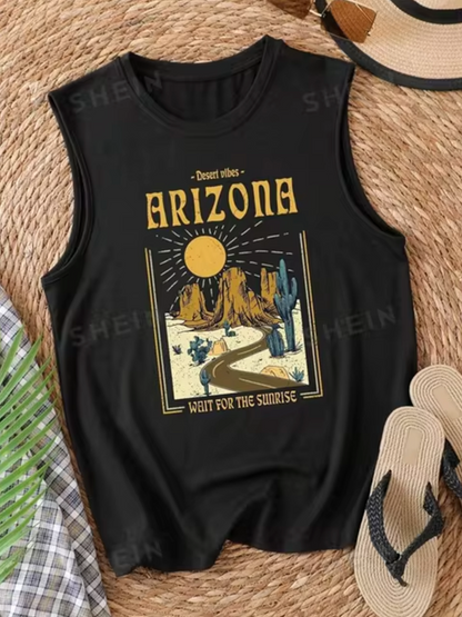 Camiseta Algodón Sin Mangas Verano