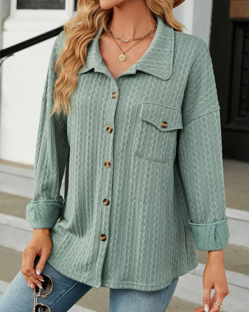 Chaqueta de punto ligera y chic con cierre