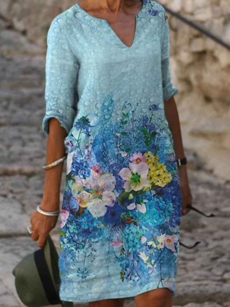 Vestido Floral Estilo Primavera