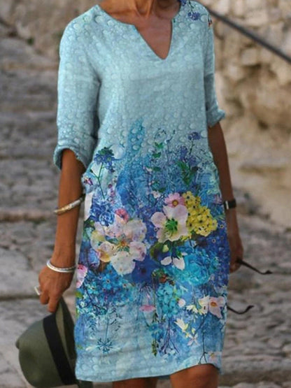 Vestido Floral Estilo Primavera