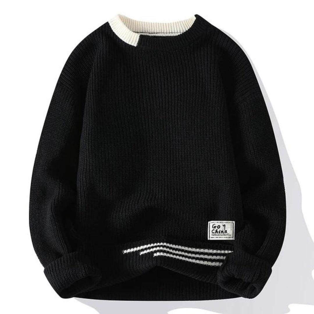 Sudadera de punto cálido para hombre