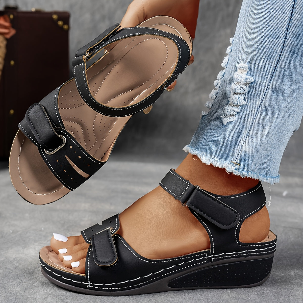 Sandalias de Cuña Comfort Mujer Elegantes