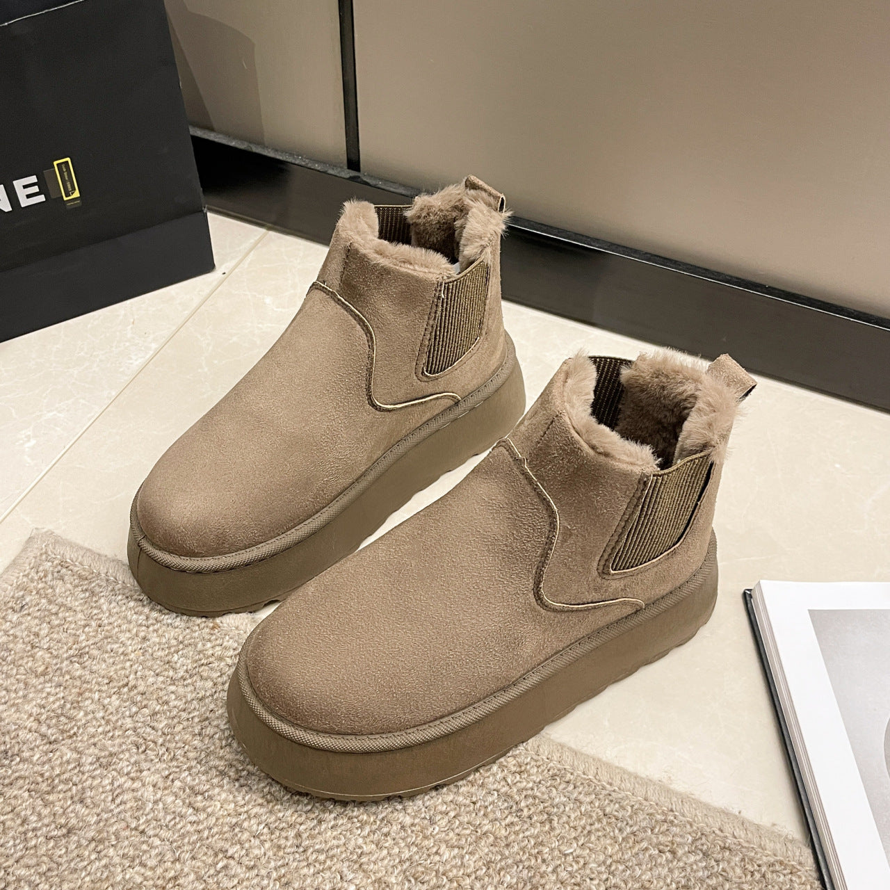 Botas Mujer Invierno Interior Peludo
