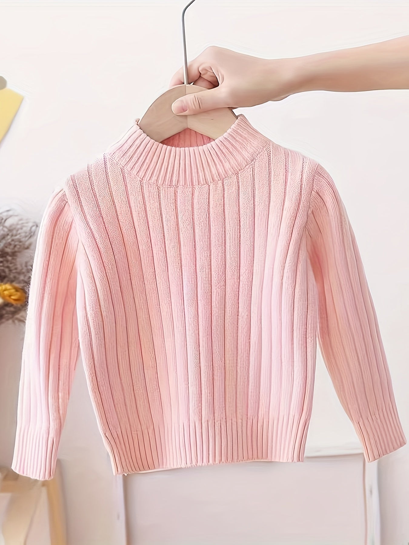 Sudadera Niña Cuello Alto Con Estilo