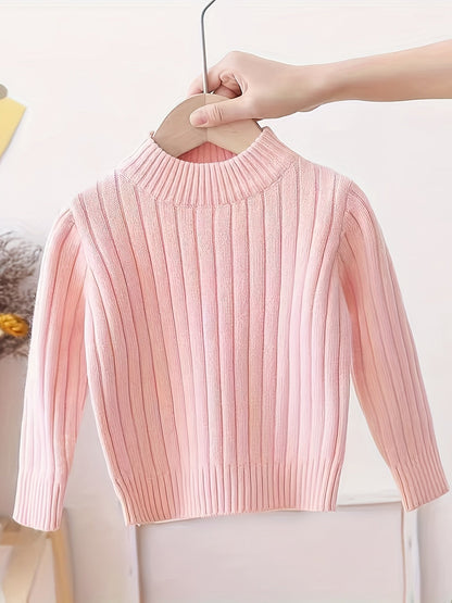 Sudadera Niña Cuello Alto Con Estilo