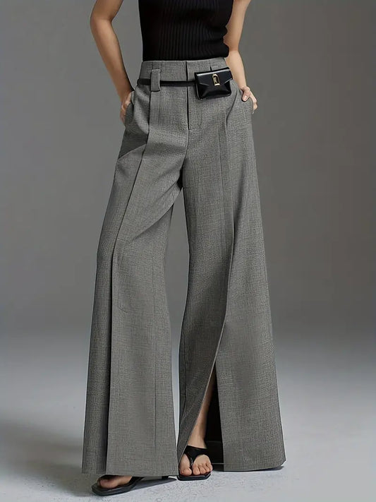 Pantalón Mujer Cintura Alta Ancho - Vestiria
