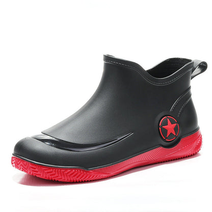 Botas de agua hombre cortas impermeables