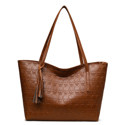Bolso Grande Estampado Calavera Rockero