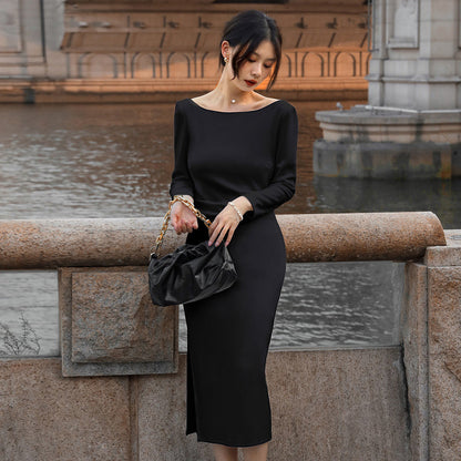 Vestido París Chic Mujer Elegante