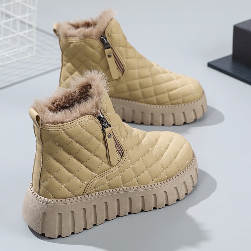 Botas acolchadas mujer abrigo cálido invernal