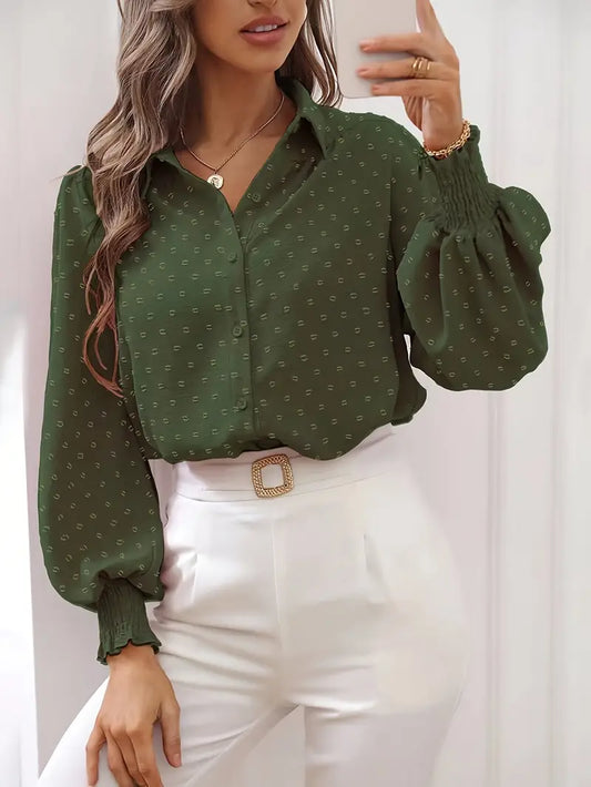 Blusa Mujer Elegante Mangas Voladas - Vestiria