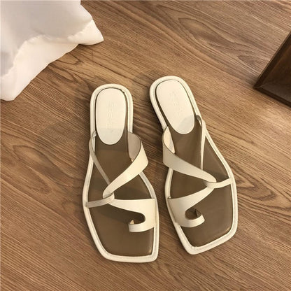 Sandalias de Verano con Anilla Mujer Exterior
