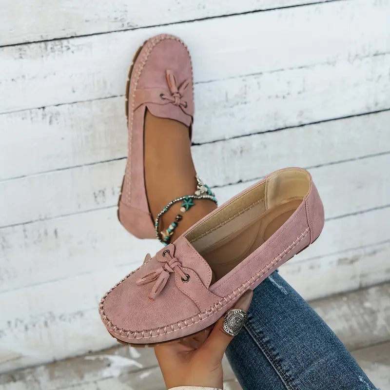 Mocasines Mujer Lazo Cómodos Flexibles