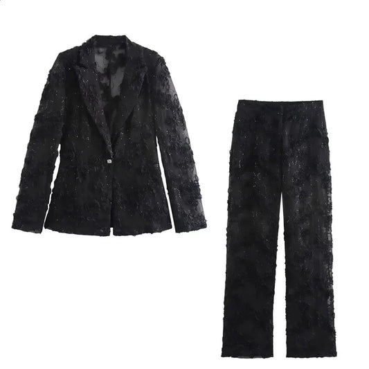 Traje de Noche Brillante Mujer - Vestiria