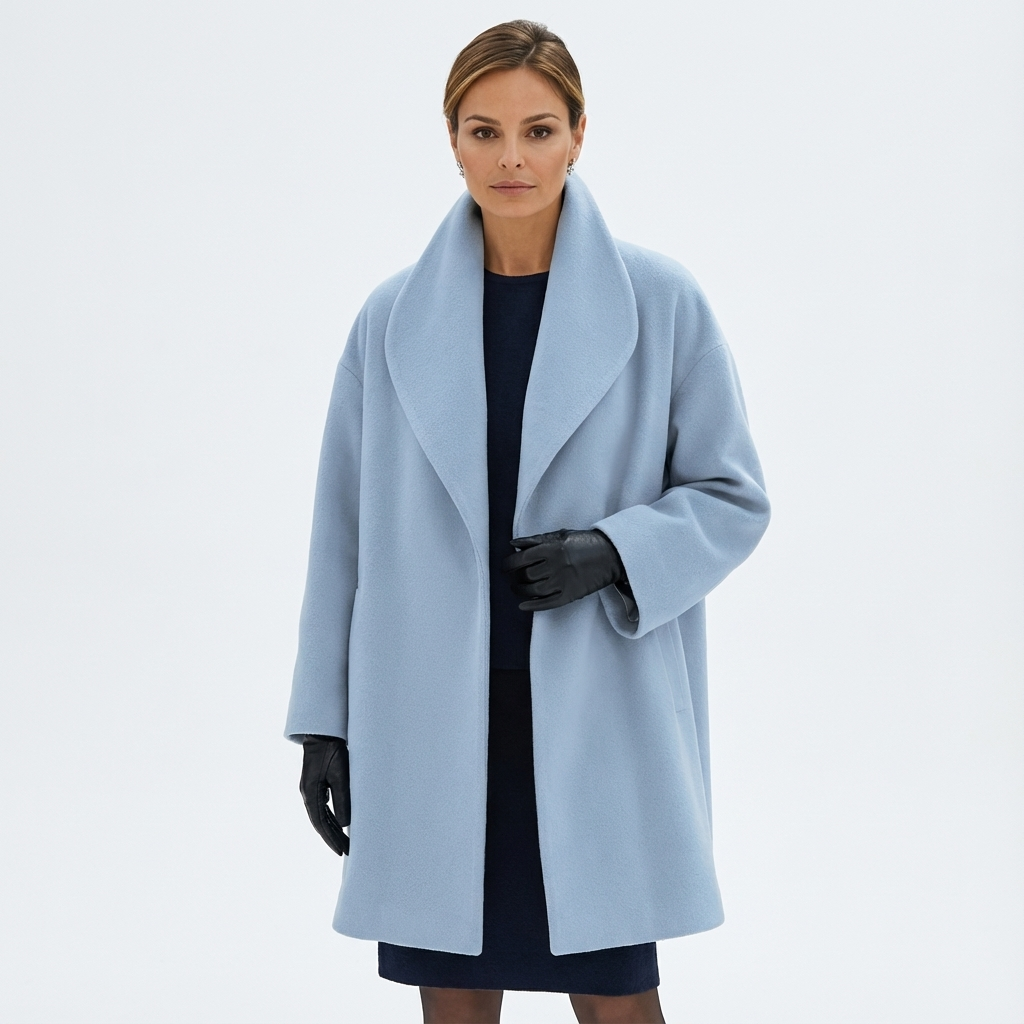 Abrigo Oversized Mujer Cálido y Amplio - Clara Moda