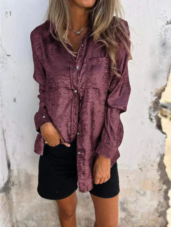 Camisa Ante Mujer Elegante