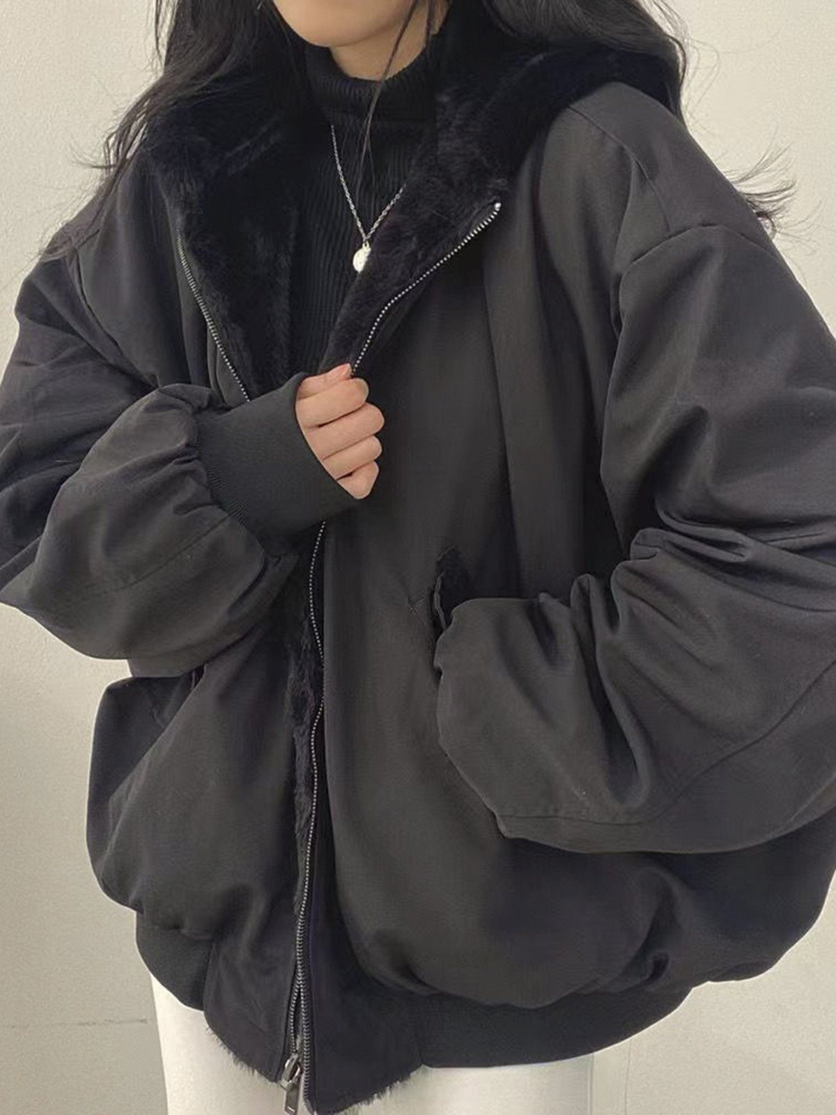 Chaquetón Invierno Grande Mujer Cremallera