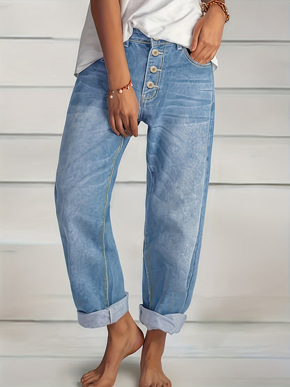 Pantalones Vaqueros Clásicos Anchos - Vestiria