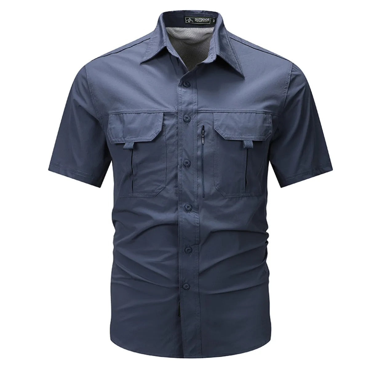 Camisa Verano Hombre Poliéster Resistente - Vestiria