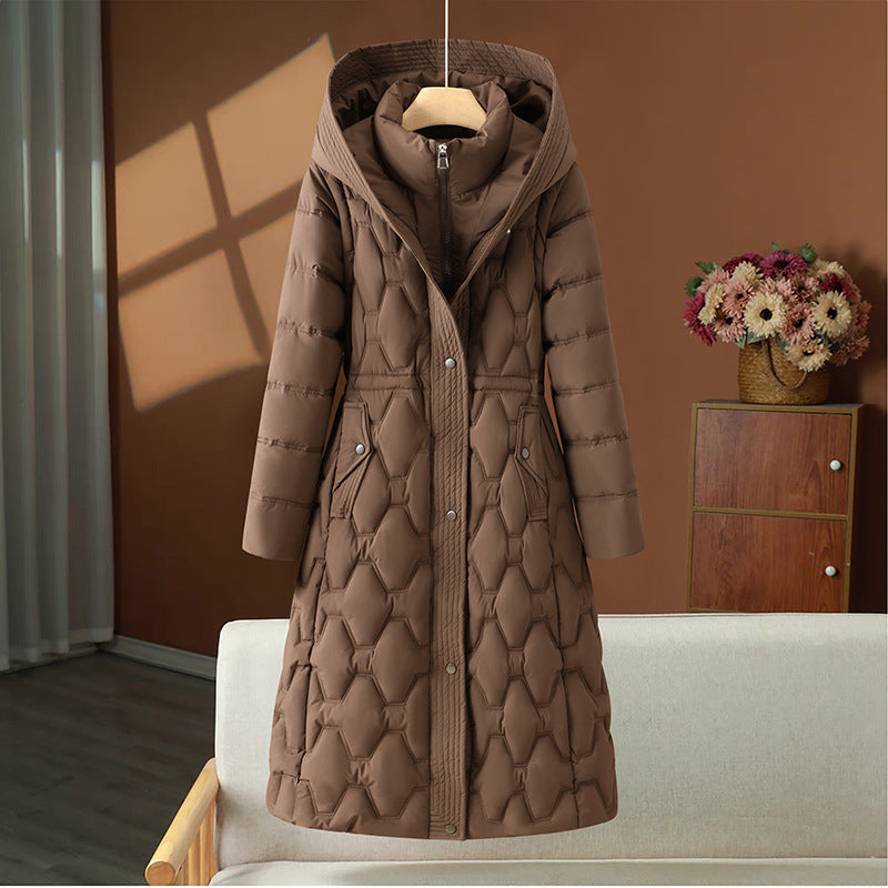 Abrigo Mujer Invierno Acolchado Largo Cálido