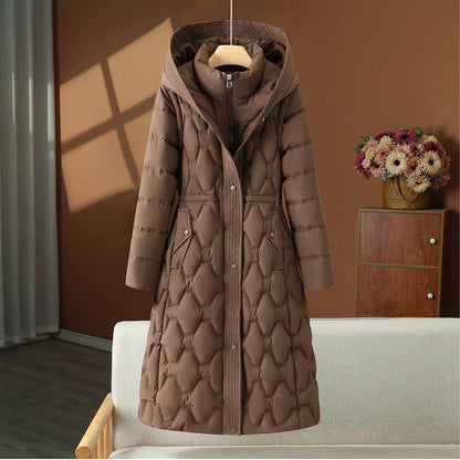 Abrigo Mujer Invierno Acolchado Largo Cálido