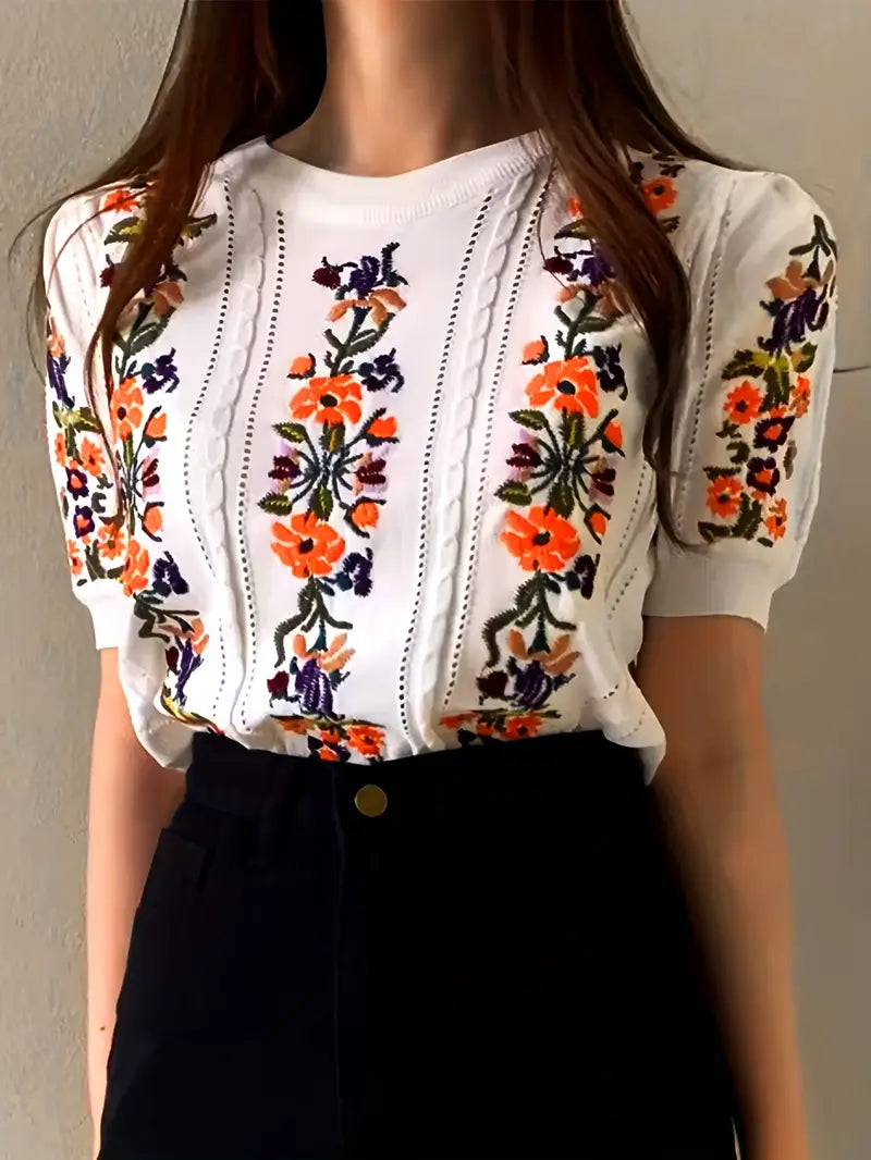 Blusa de punto suave algodón - Vestiria