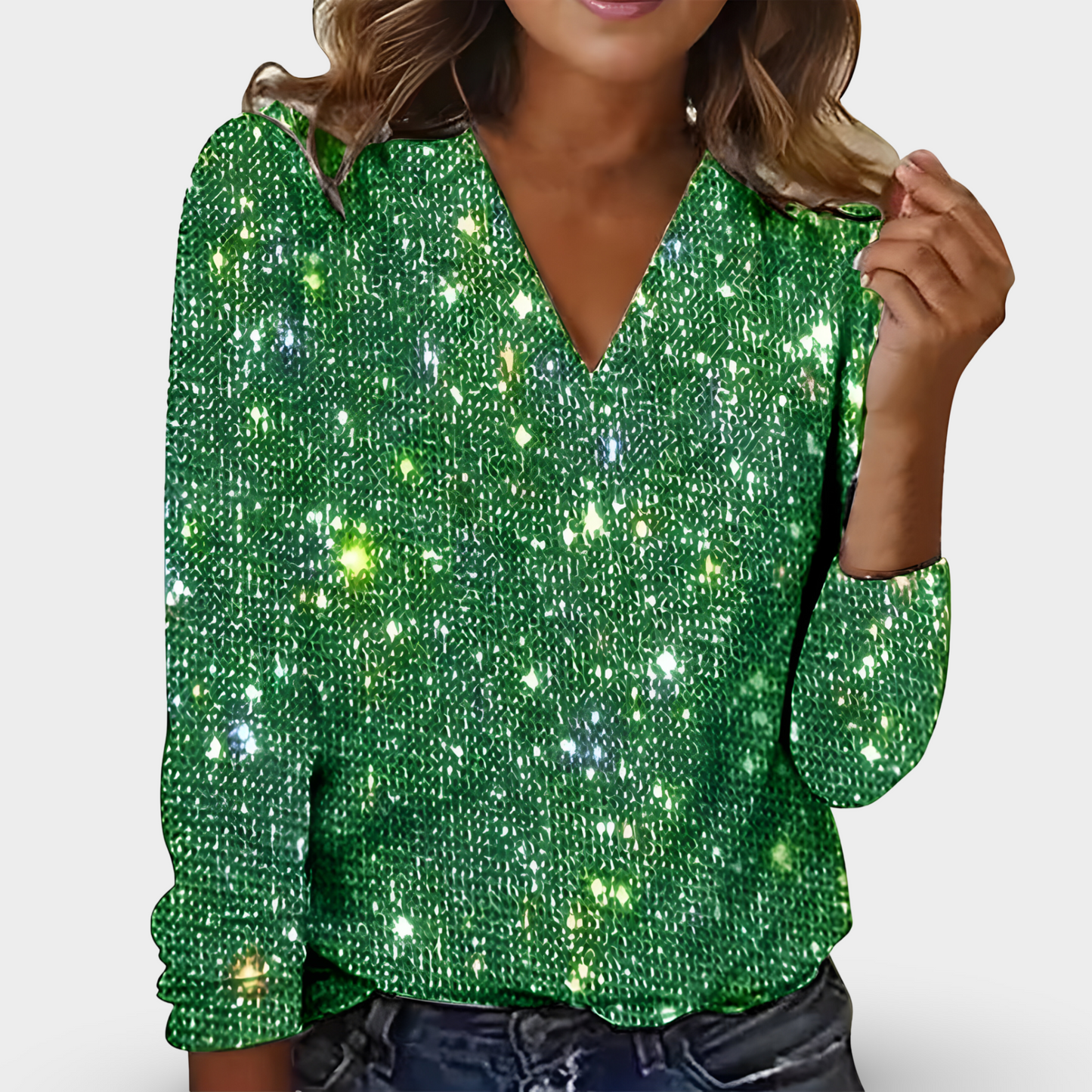 Camisa Mujer Elegante Cuello en V