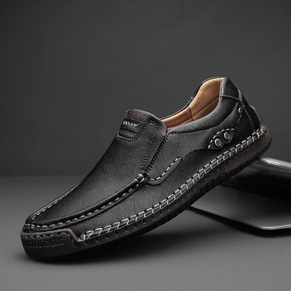Zapato Cómodo de Cuero Ortopédico