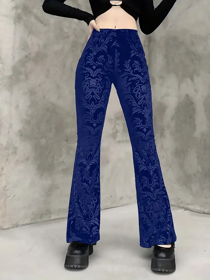 Pantalón Alto Gótico Estilo Rockero