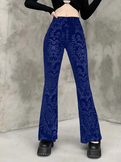 Pantalón Alto Gótico Estilo Rockero