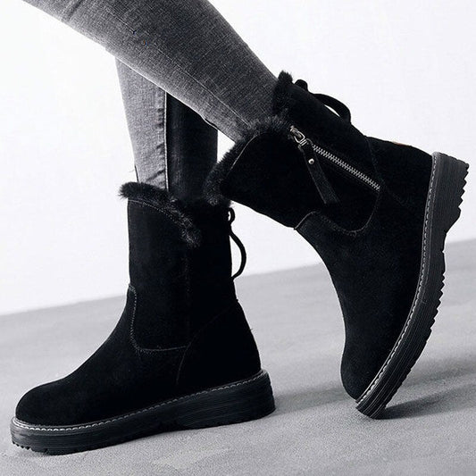 Botas Mujer Cuero Invierno Calientes - Vestiria