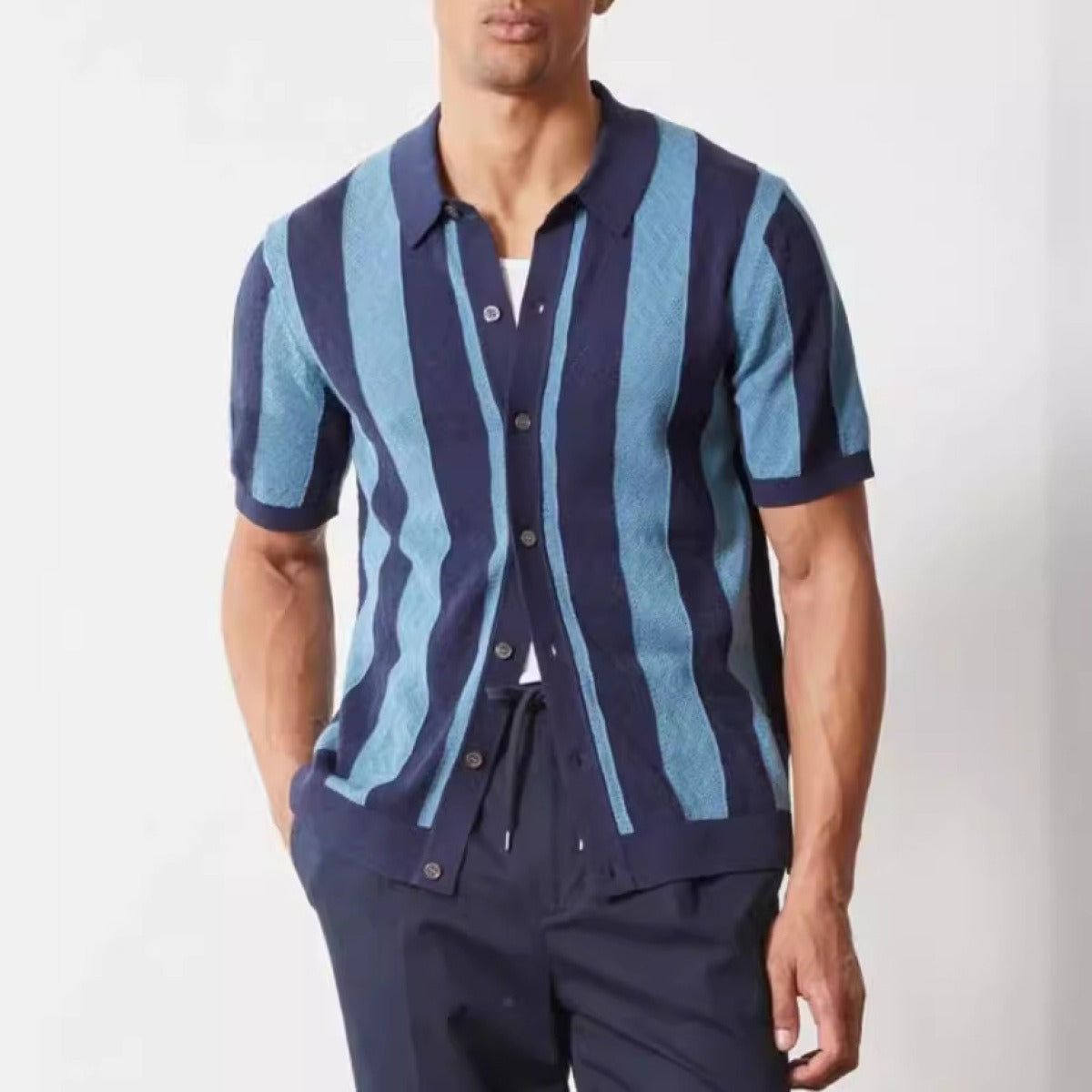 Camisa Polo Hombre Clásica Transpirable Estilo Vintage - Vestiria