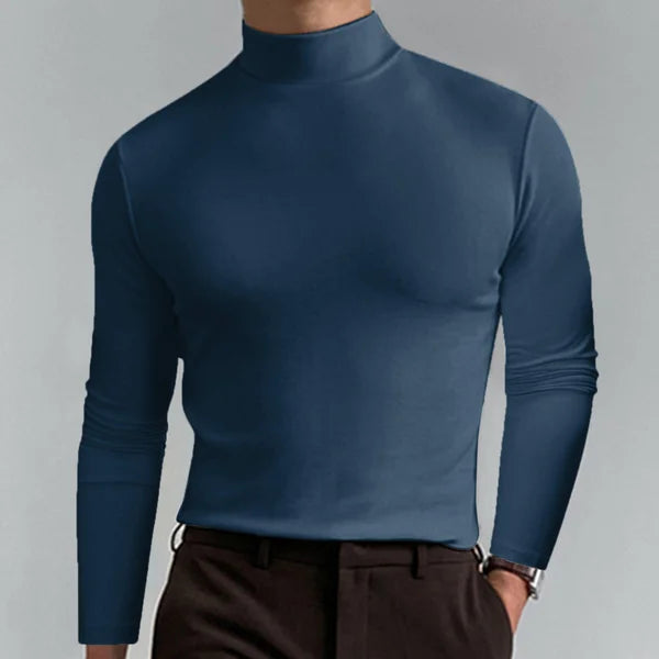 Camisa Manga Larga Cuello Alto Estilosa