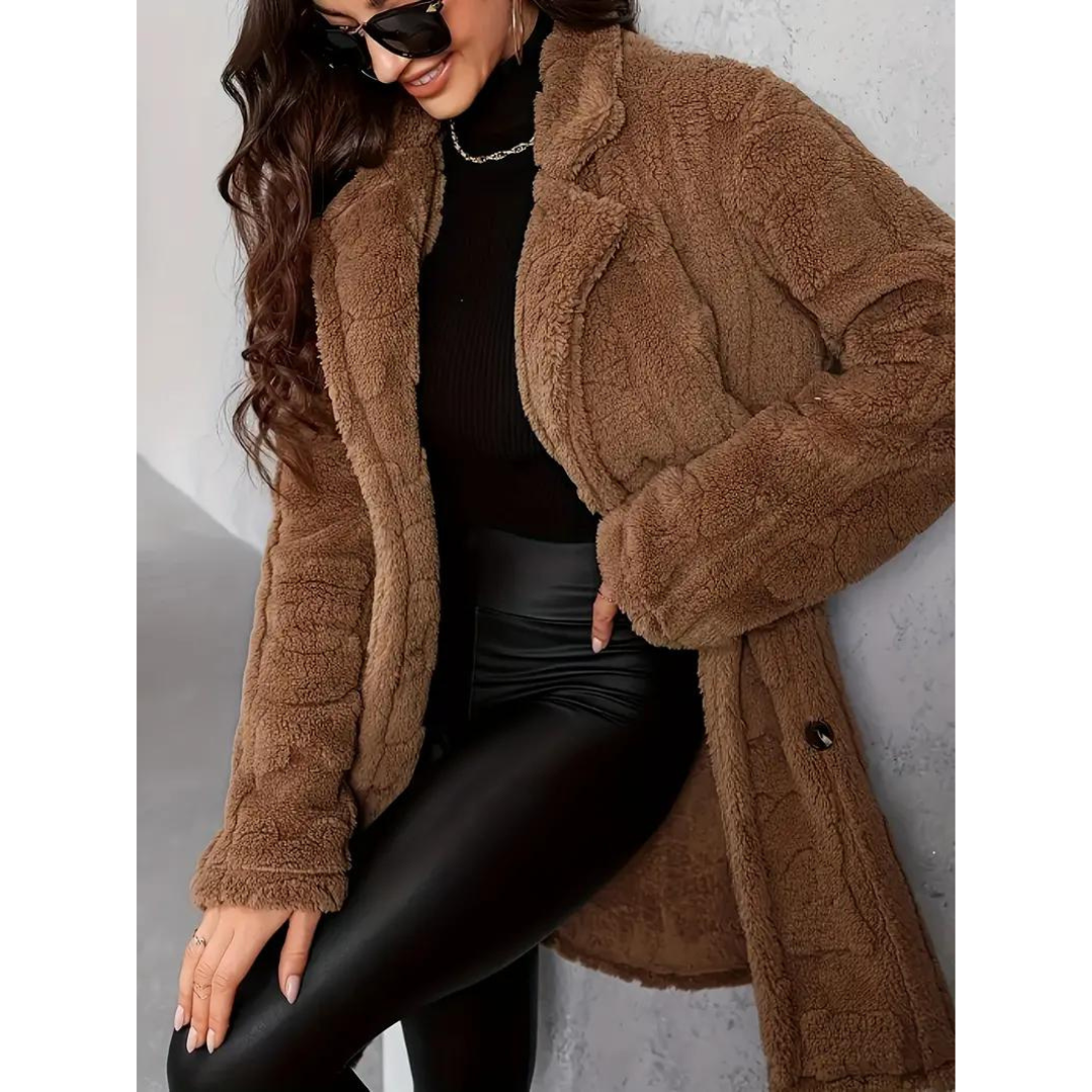 Chaquetón Mujer Punto Suave y Caliente
