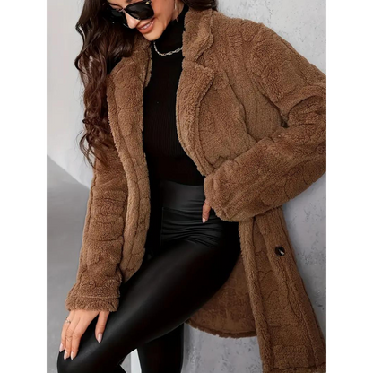 Chaquetón Mujer Punto Suave y Caliente