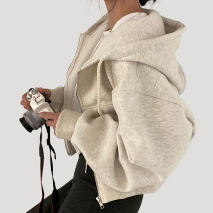 Sudadera Mujer Invierno Cremallera Capucha