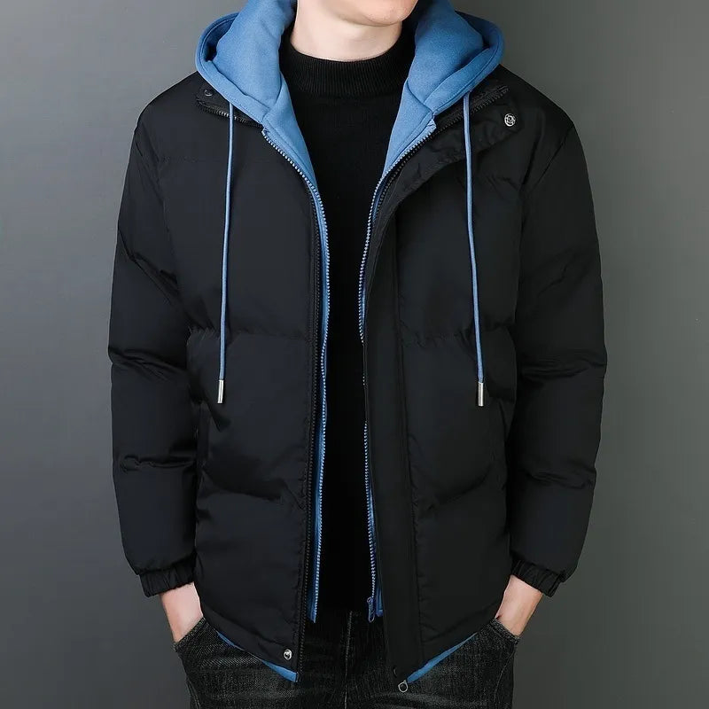 Chaquetón de Algodón Impermeable con Capucha para Hombre - Vestiria