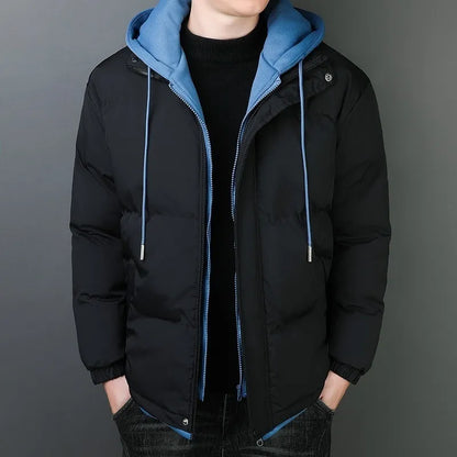 Chaquetón de Algodón Impermeable con Capucha para Hombre - Vestiria