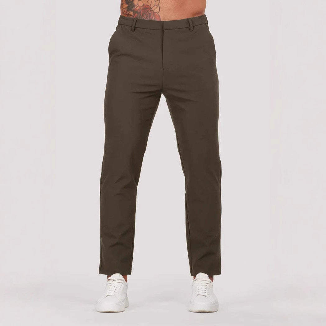 Pantalones Clásicos Hombre Elegantes