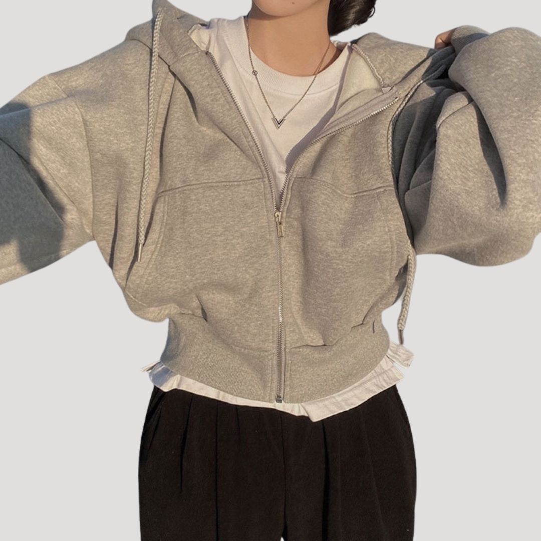 Sudadera Mujer Invierno Cremallera Capucha