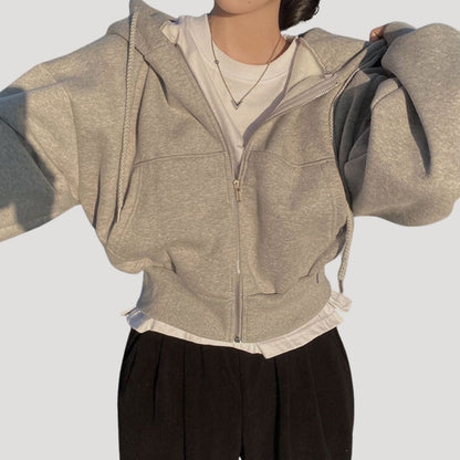 Sudadera Mujer Invierno Cremallera Capucha