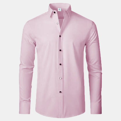Camisa Hombre Elástica Antiamarilleo