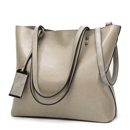 Bolso Mujer Cuero Clásico Granate